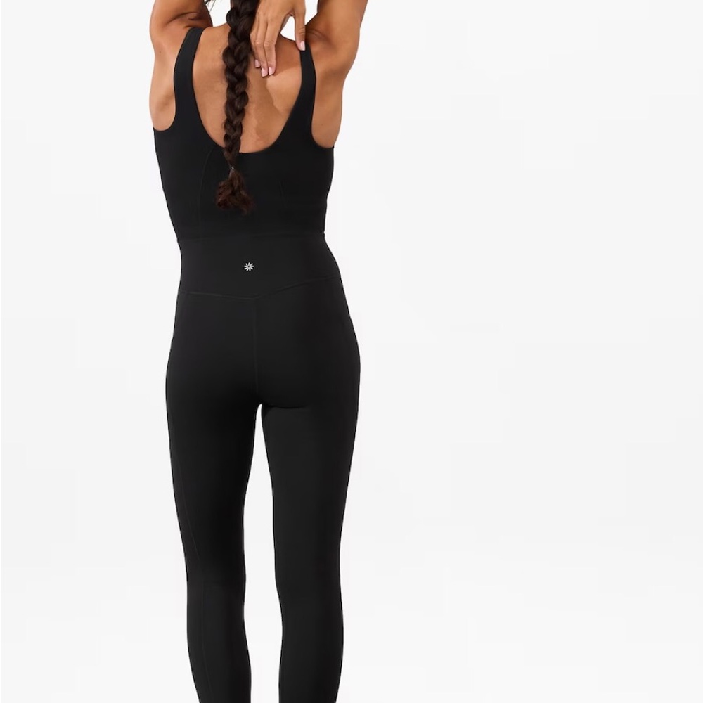 Athleta Salutation Stash Black bodysuit